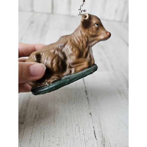 Vintage cow paper mache nativity xmas statue figurine religious decor - Picture 6 of 8